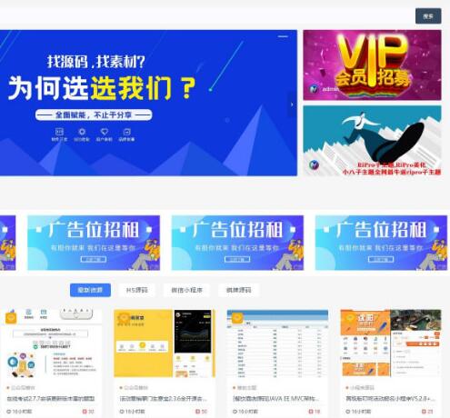 点击放大 Ripro子主题jizhi-chlid极致主题4.0免授权 wordpress资源站主题