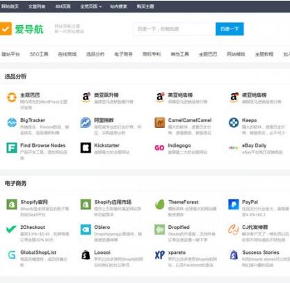 点击放大 WordPress简洁响应式网址导航主题