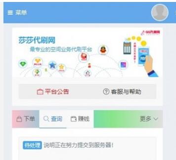 点击放大 彩虹代刷自助下单系统V5.9无授权纯净安装版