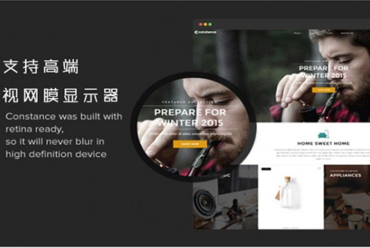 点击放大 WordPress中文版商城主题 Constance汉化版+英文版