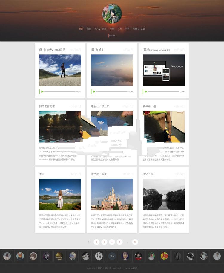 点击放大 WordPress响应式主题模板Always for you 1.7_源码下载