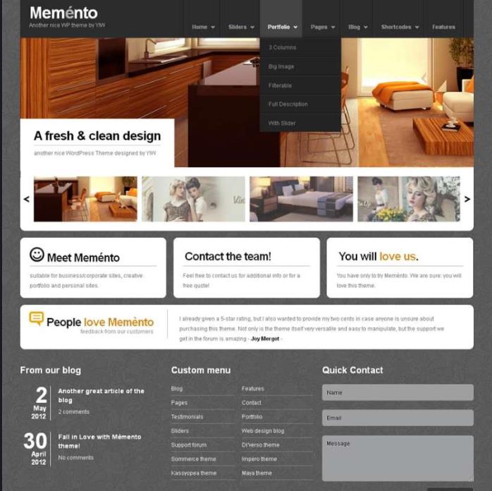 点击放大 国外黑色的酒店网站模板html整站下载_企业网站模板