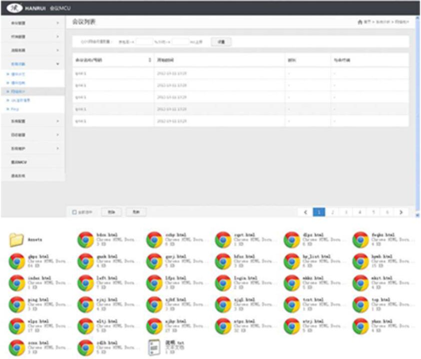 点击放大 个人原创 简单的企业会议管理cms后台模板源码_网站后台模板