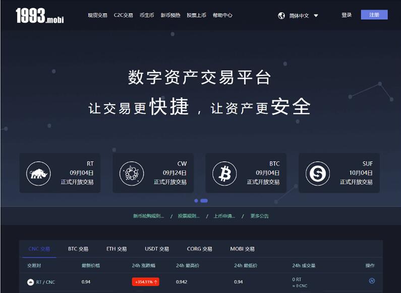 点击放大 猫力币虚拟数字货币交易所网站源码 带充值 运营版