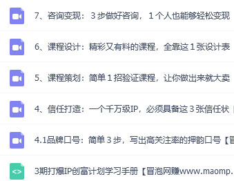 点击放大 打爆IP创富计划7天线上课,iP创富少走弯路,就是最快的路!