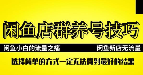 闲鱼精品课：教你打造日入 500+ 的闲鱼店铺，细致讲解看完就会