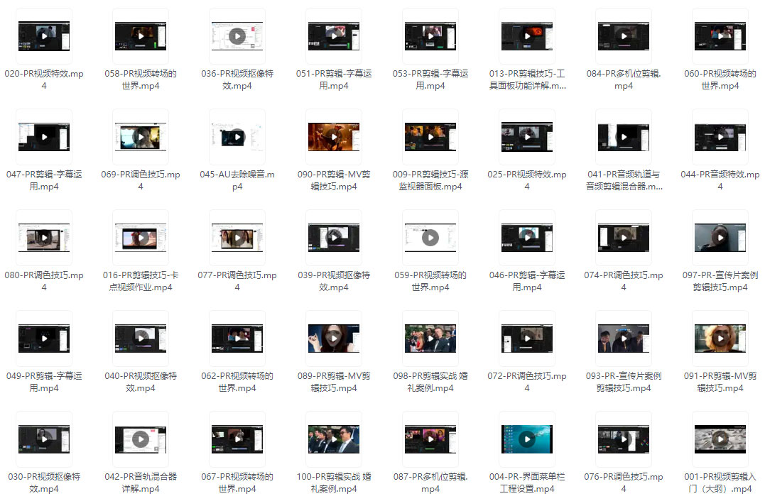 pr剪辑教程 零基础到大神